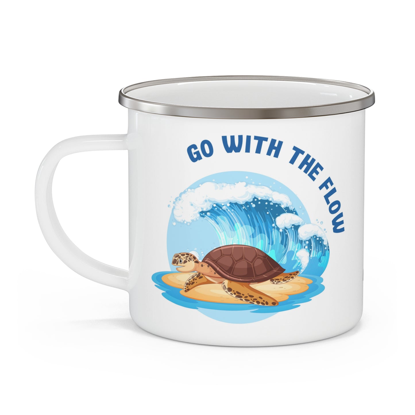 Tortoise- Enamel Camping Mug