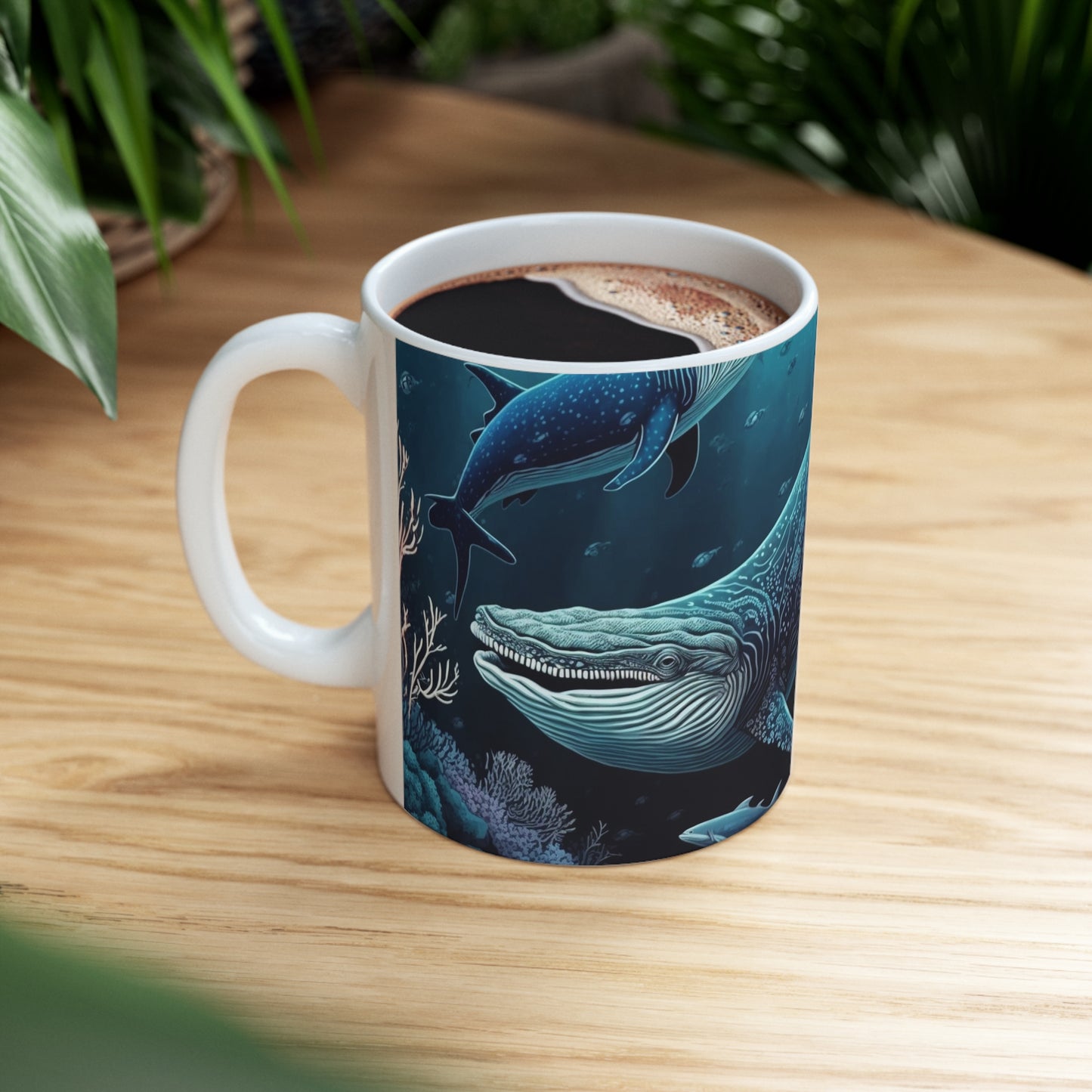 Blue whale - Ceramic Mug 11oz