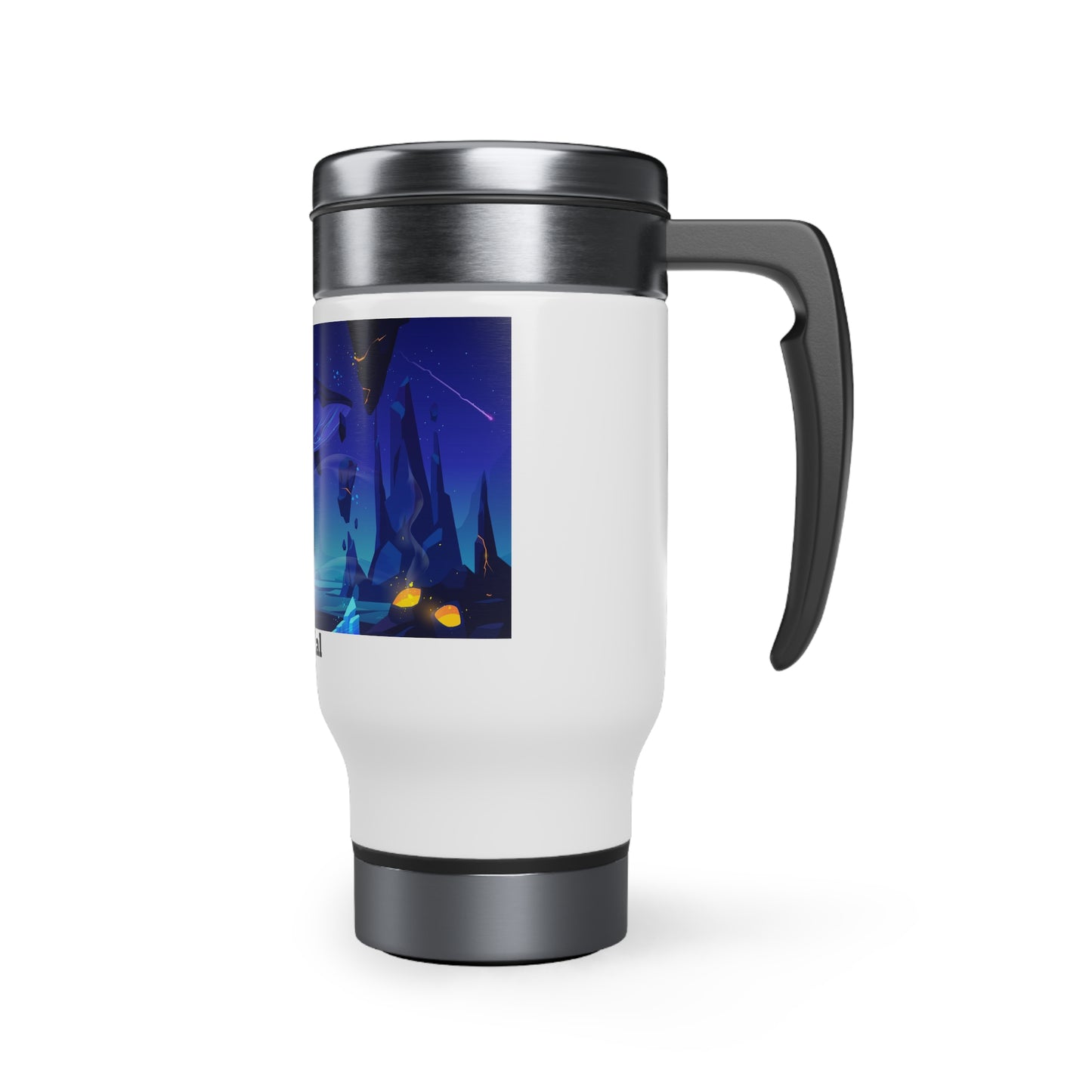 Whale - Stainless Steel Travel Mug with Handle, 14oz