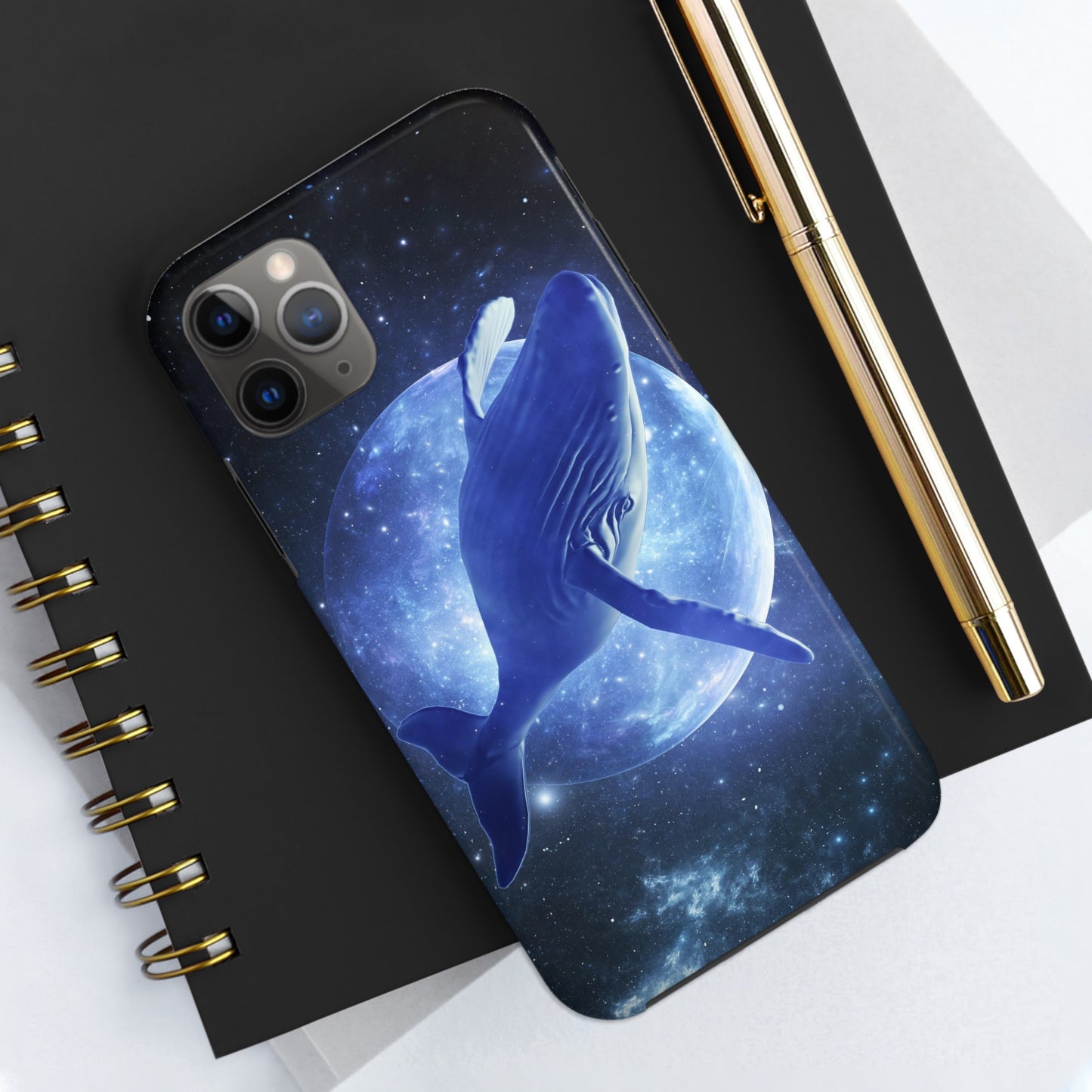 Blue whale dream - Tough Phone Cases