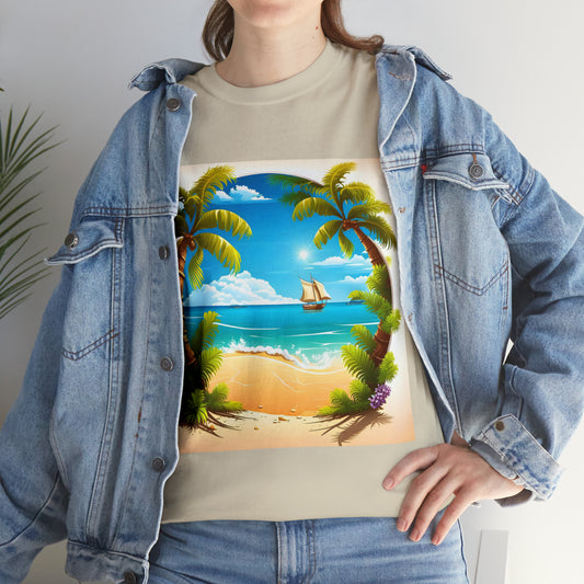 Summer beach - Unisex Heavy Cotton Tee