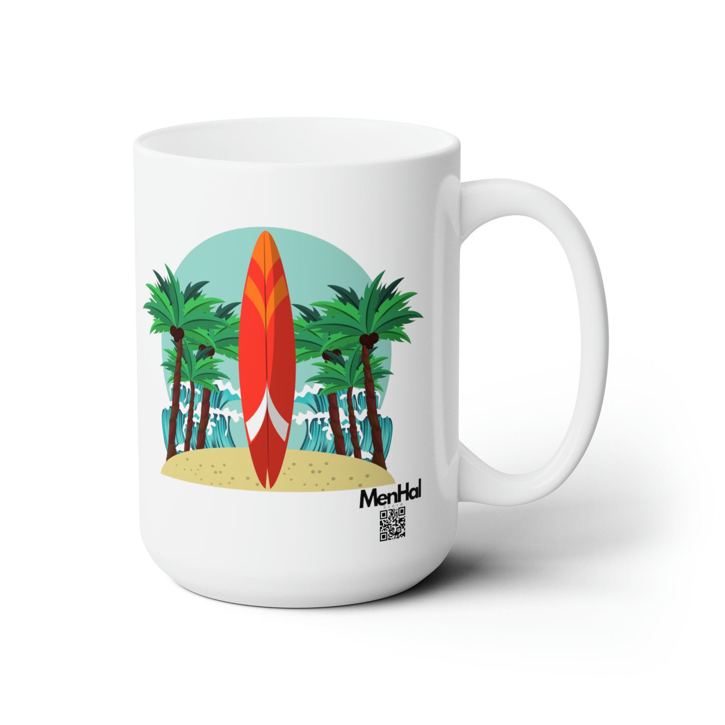 Beach - Ceramic Mug 15oz - MenHal store