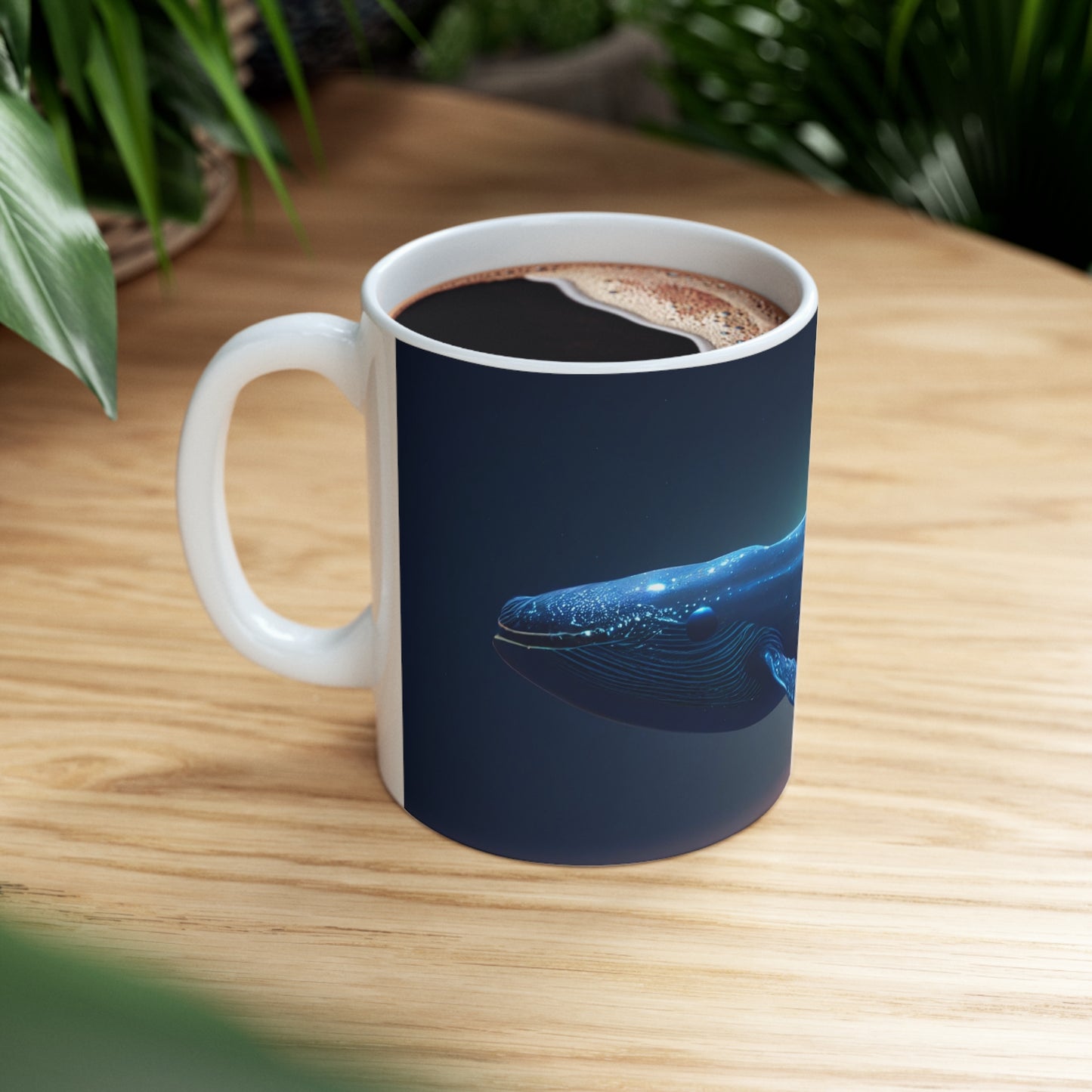 Dreamy Blue whale - Ceramic Mug 11oz