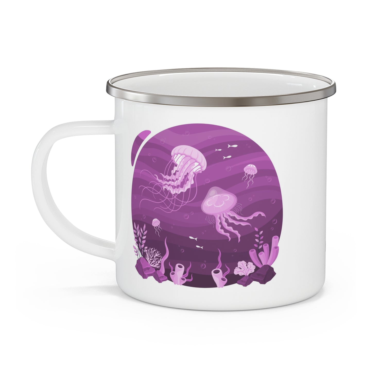 Jellyfish - Enamel Camping Mug