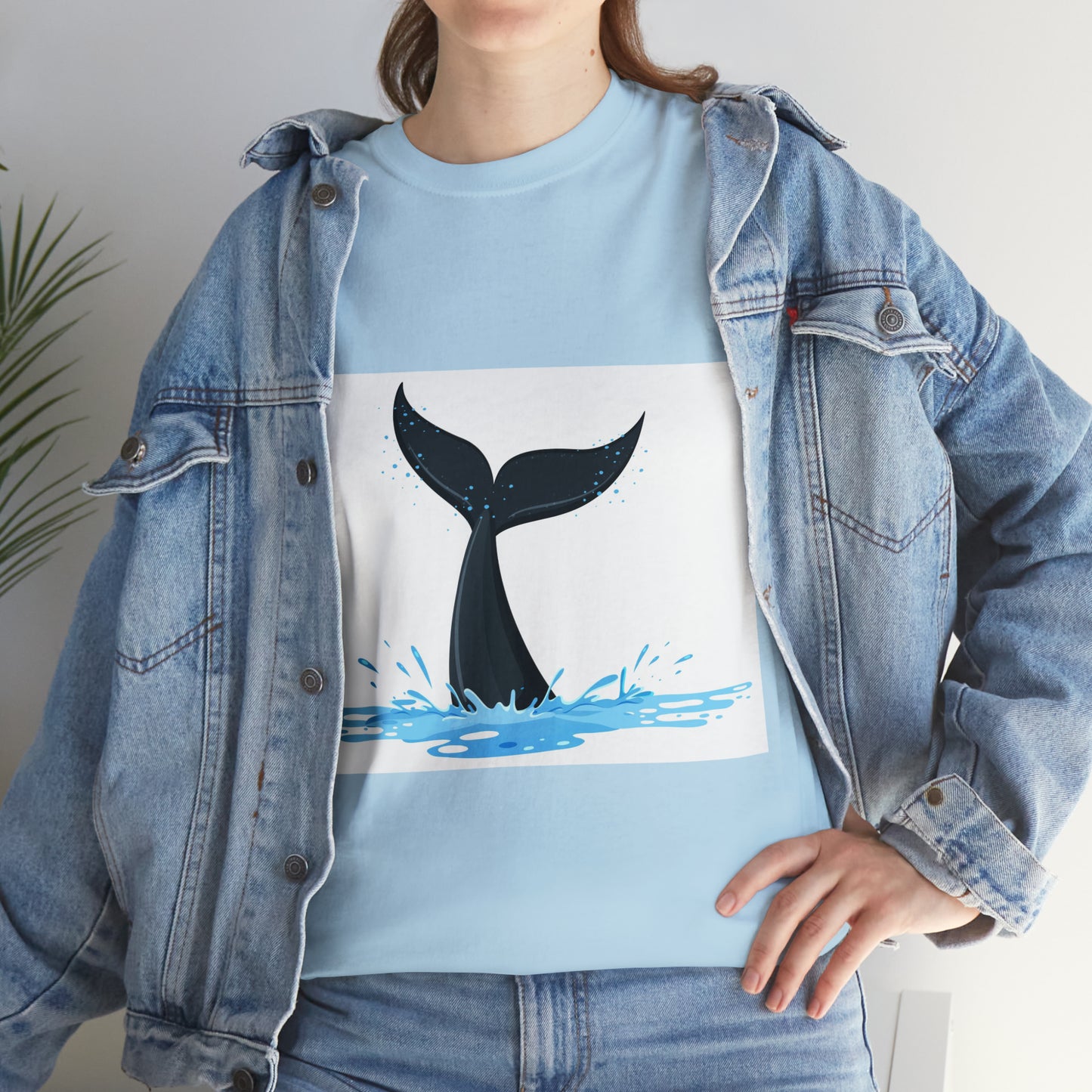 Whale tail - Unisex Heavy Cotton Tee