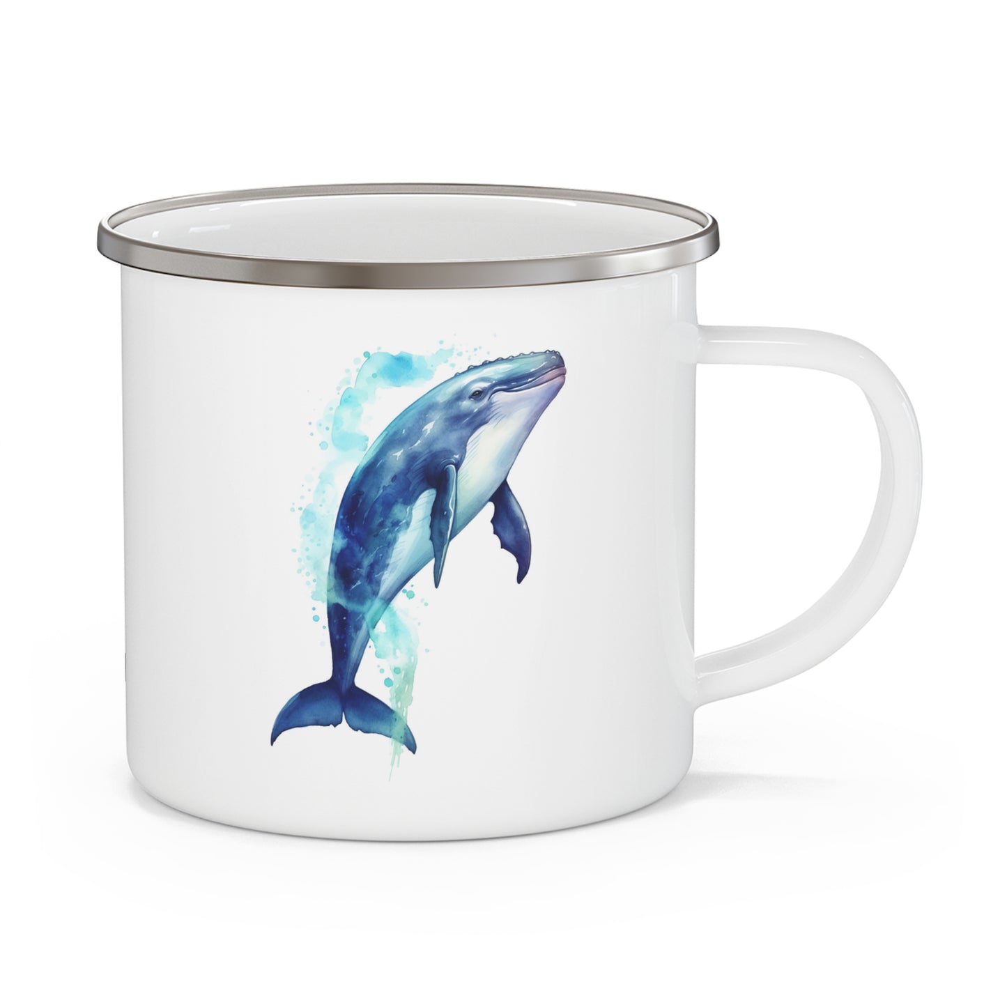 Whale - Enamel Camping Mug