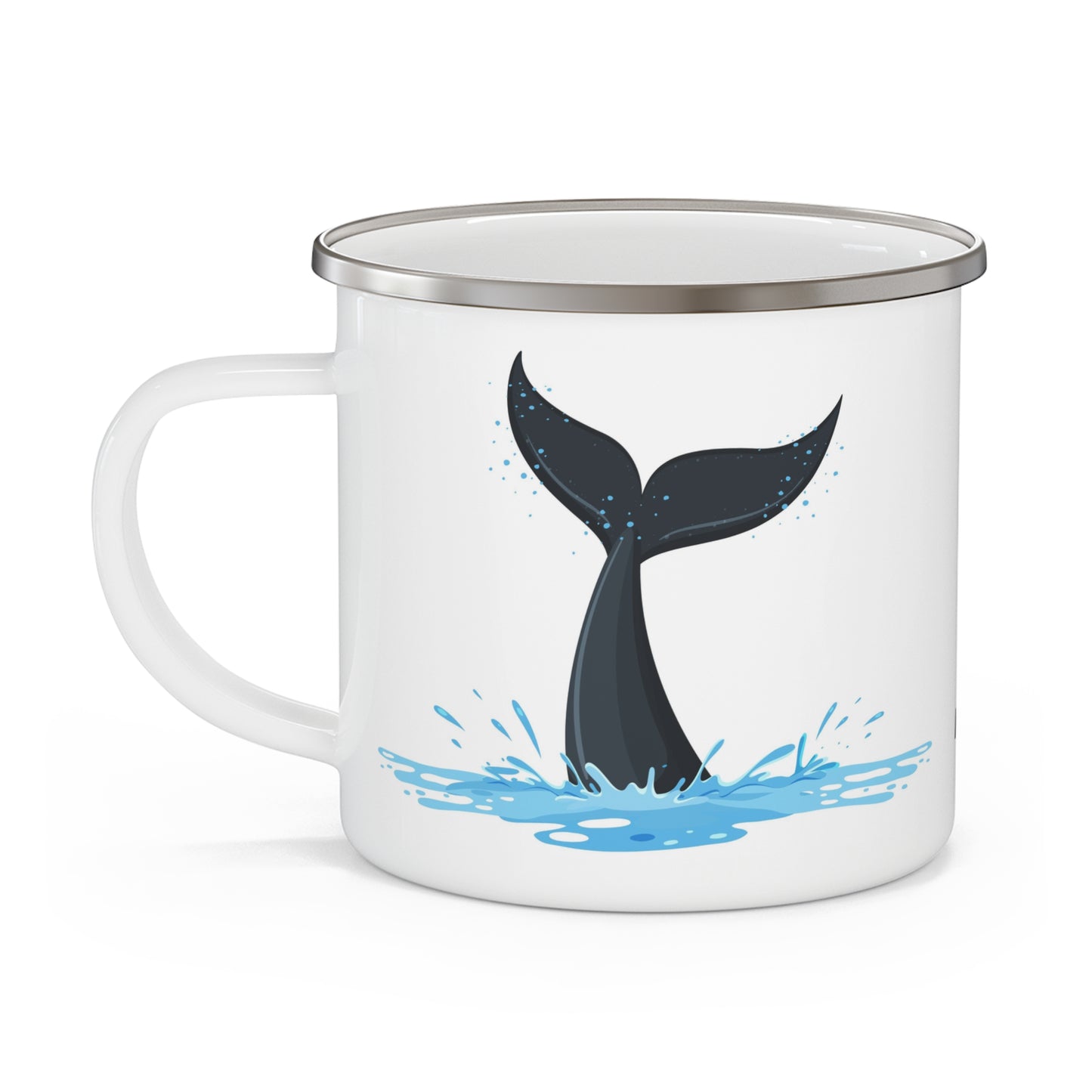 Whale tail - Enamel Camping Mug