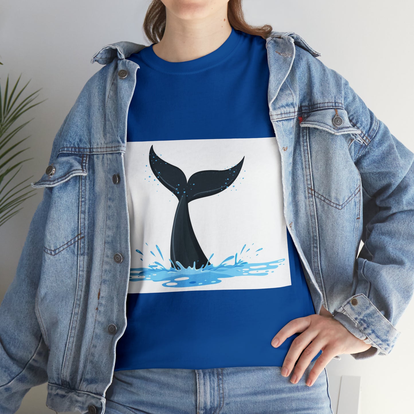 Whale tail - Unisex Heavy Cotton Tee