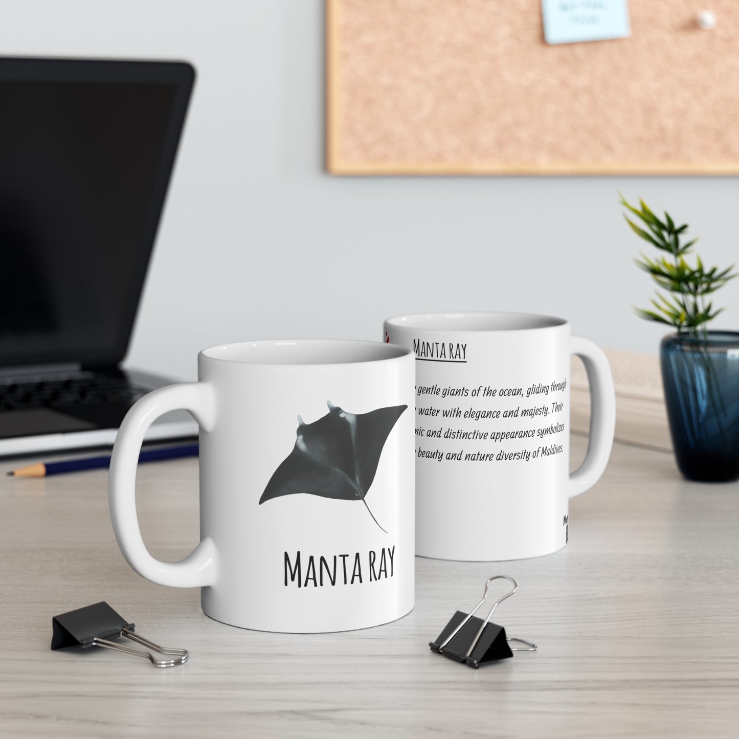 Manta ray - Ceramic Mug 11oz