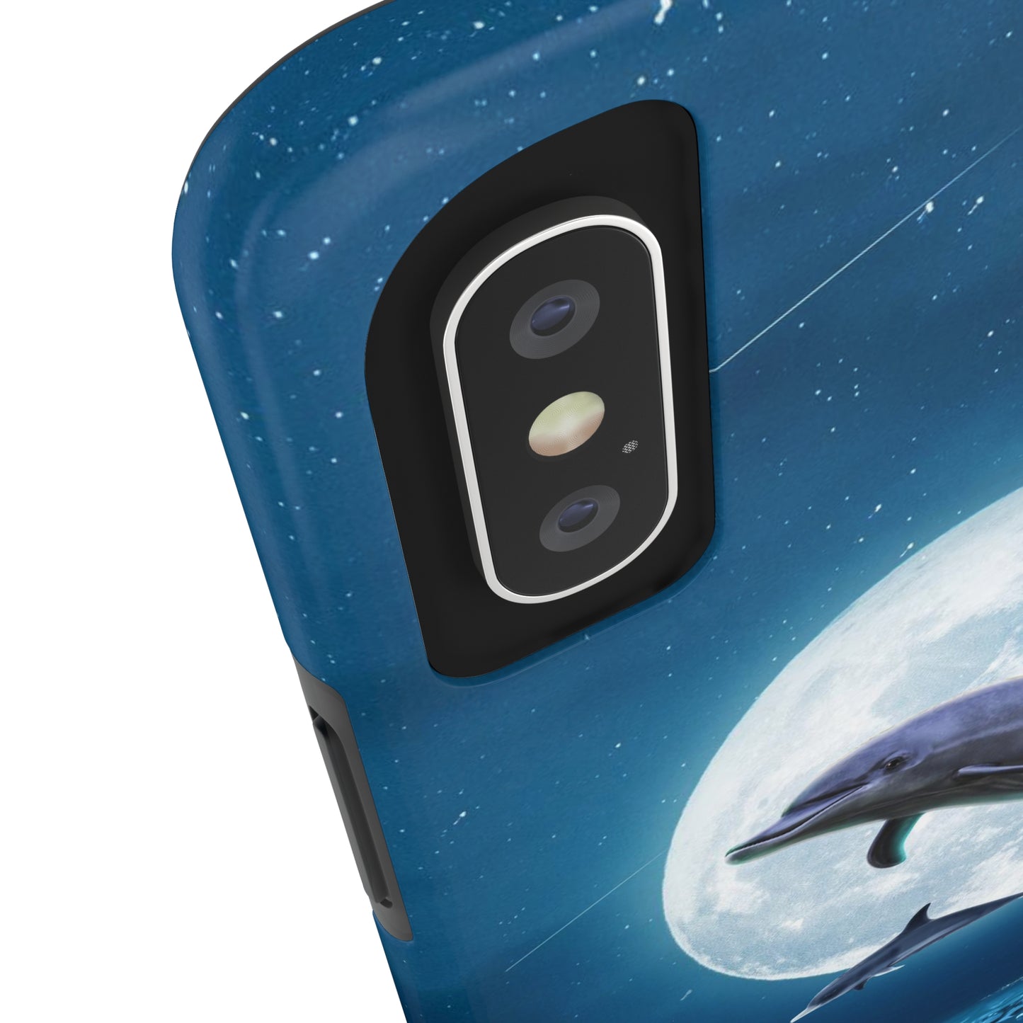 Dolphin over the moon  - Tough Phone Cases