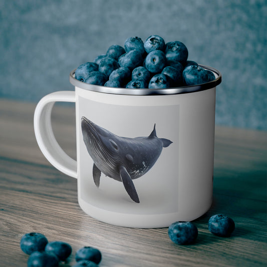 Whale - Enamel Camping Mug
