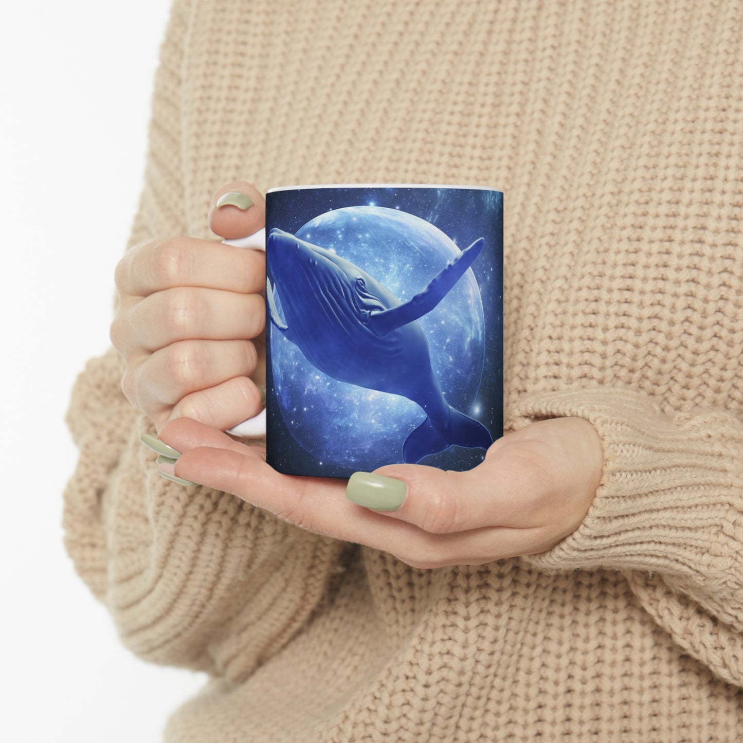 Blue whale dream - Ceramic Mug 11oz